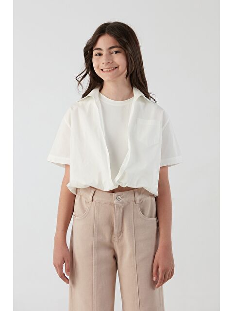 Fullamoda Cepli Tişörtlü Kız Çocuk Gömlek - S000388591-19965