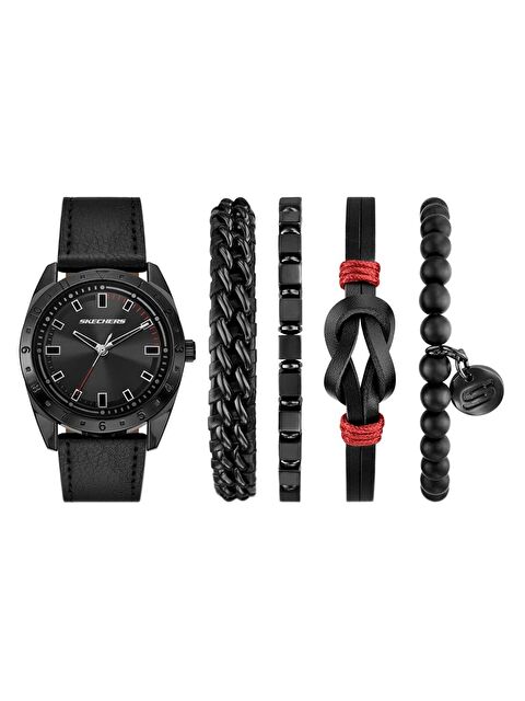 Skechers SR9139 Erkek Kol Saati ve Bileklik Seti