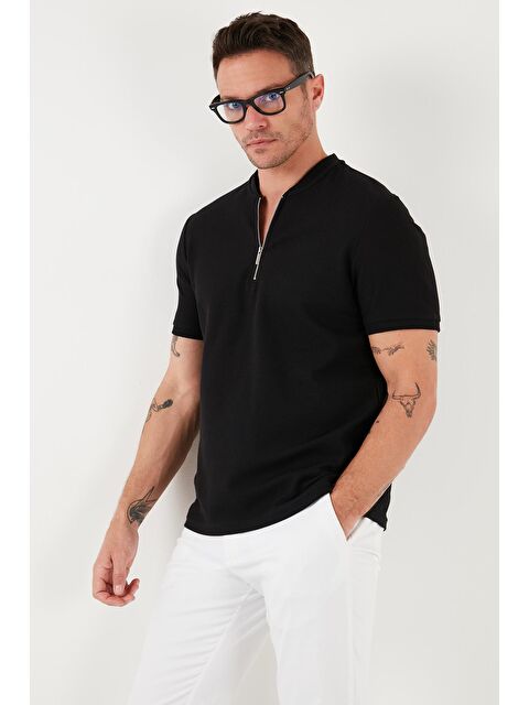 Buratti Pamuklu Regular Fit Yarım Fermuarlı Tişört 5902653 - S000012076-19351