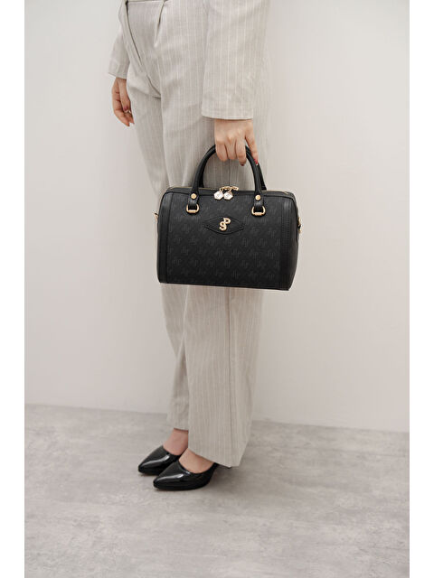 Silver Polo Kadın Omuz Çantası 1091-45895 SILVER POLO BAYAN ÇANTASI M178 SİYAH-MAT SİYAH - S000507784-19351