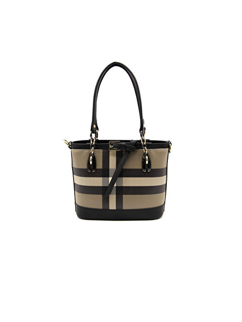 Silver Polo Kadın Omuz Çantası 1155-45201 SILVER POLO BAYAN ÇANTASI MK80 KAHVE-MAT SİYAH - S000507792-19413