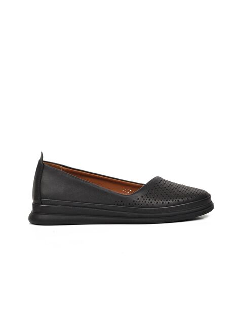 Ayakmod Siyah Kadın Loafer Babet Ayakkabı 447018 - S000147536-19351