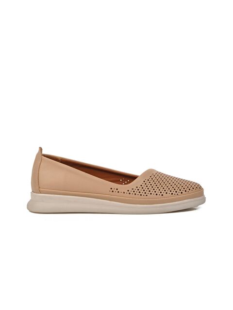 Ayakmod Bej Kadın Loafer Babet Ayakkabı 447018 - S000147536-19927