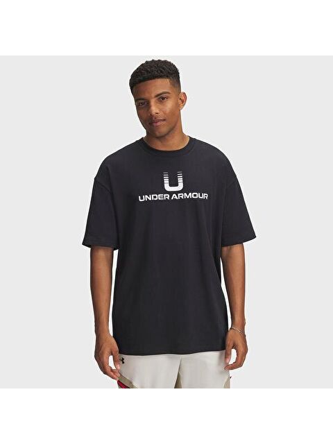 Under Armour Heavyweight U Logo Erkek Siyah Tişört - S000522147-19351