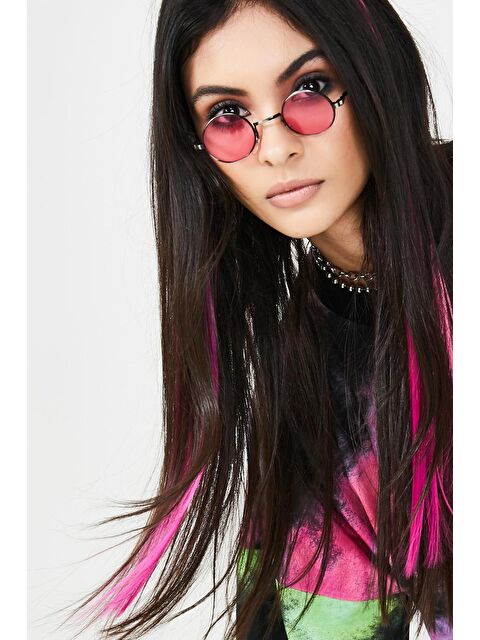 New Obsessions Pink Neon Çıtçıtlı Saç 2'li - S000350591-20024