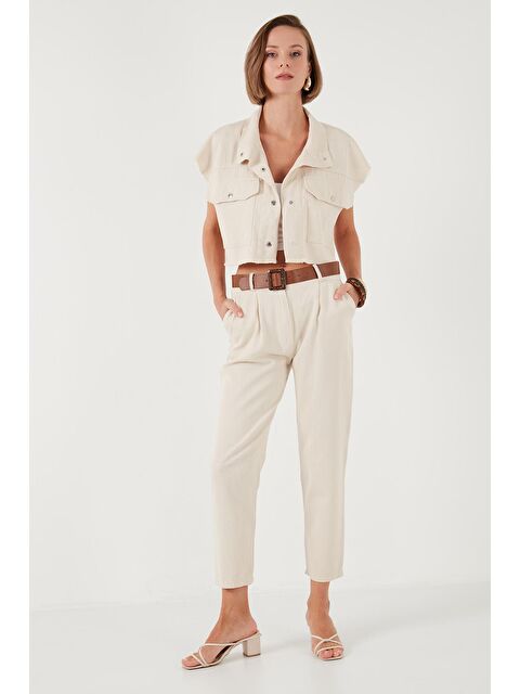 Lela % 100 Pamuklu Regular Fit Kadın Pantolon 673Py2007 - S000236714-19928