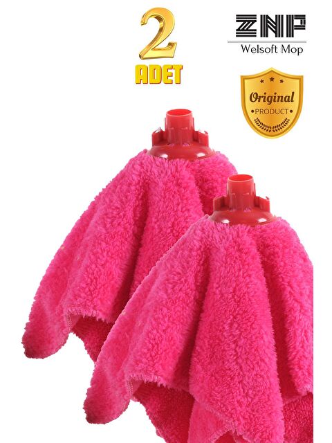 Znp Home Welsoft Balerin Mop Yedek Başlıklı 2 Adet Pembe Mop, Papas 45x60 - S000264593-20024