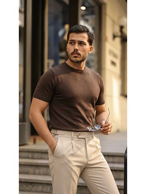 Jane's Erkek Basic Bisiklet Yaka Kısa Kollu Triko Tişört