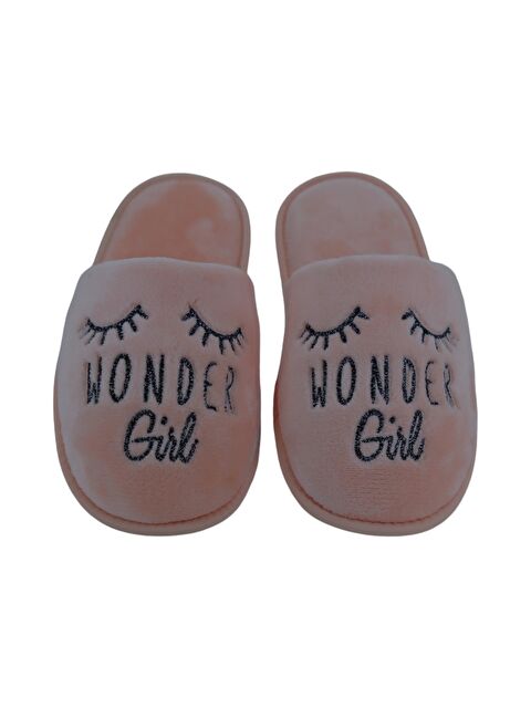 Chirpy KİİPİ - Wonder Girl Yazılı Pudra Kadın Ev Terliği - S000274555-7152