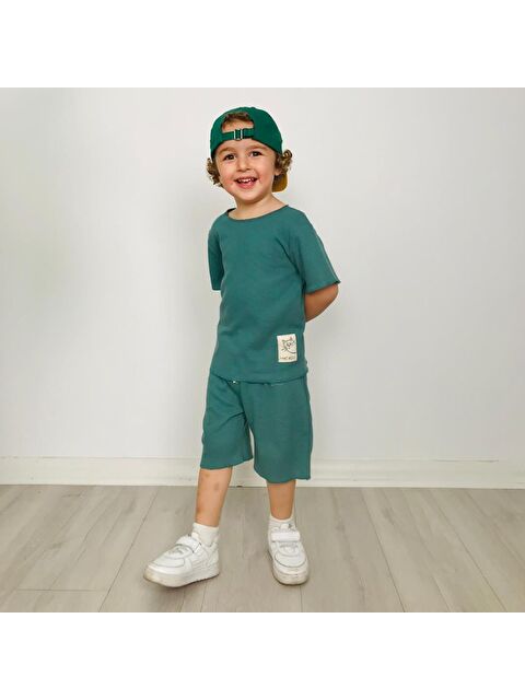 Yami Mia Waffle Etiket Detaylı Şortlu Takım - S000218769-18194