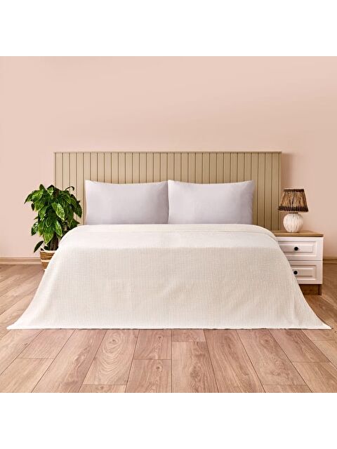 Evidea Soft Rete Çift Kişilik Pike - Beyaz - 200x220 cm