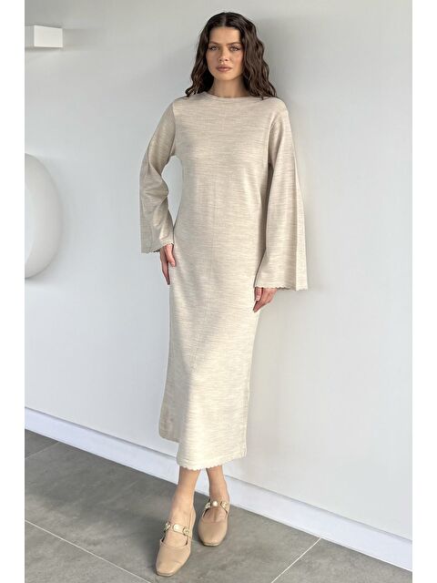 Gülseli Bisiklet Yaka Triko Elbise - S000491543-25636