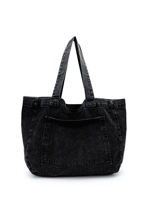 Minebag Cepli Salaş Jean Kadın Kol Çanta Gein Antrasit