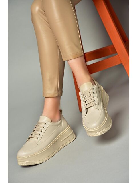 Fox Shoes P2741175 Bej Kadın Sneakers - S000052329-19928