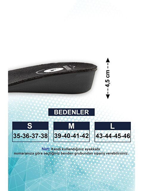 Black Deer Extender 4,5 Cm Siyah Boy Uzatıcı Tabanlık Siyah - S000019098-19351