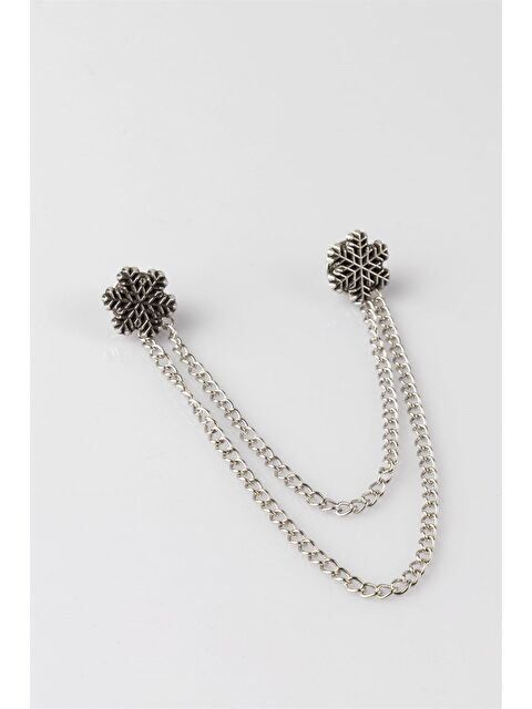 TUDORS Erkek Gümüş Renk Yaka İğnesi - S000520185-18105