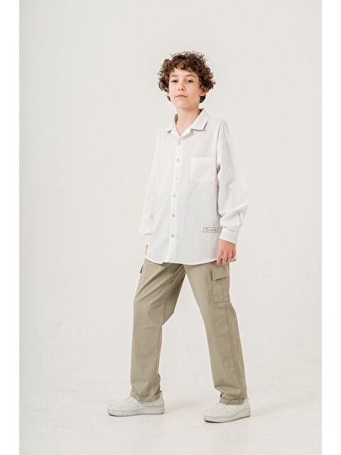 pi pengai Erkek Çocuk 2'li Takım (Gömlek+Pantolon) P1015 - S000346026-20063