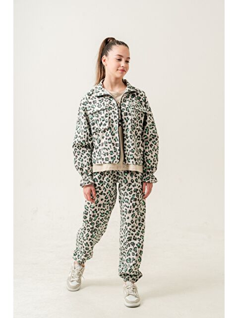 pi pengai Kız Çocuk 3'lü Takım (Ceket+Pantolon+Tişört) P1013 - S000346027-18194