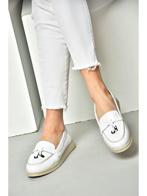 Fox Shoes P5550141 Beyaz Kadın Ayakkabı