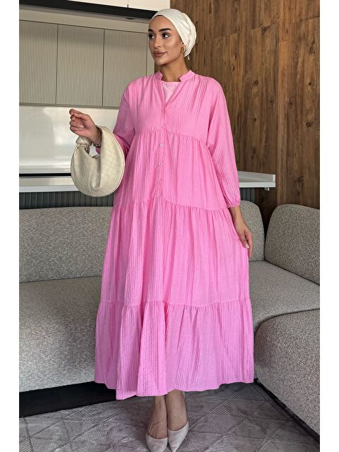 Julude Tesettür Ön Düğmeli Mevsimlik Elbise - S000470402-20024