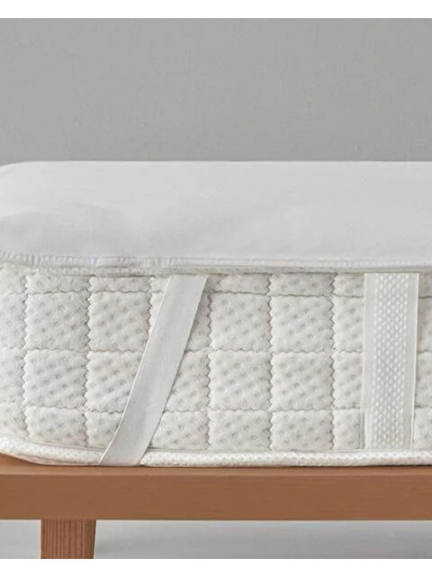 English Home Fresh Touch Sıvı Geçirmez Çift Kişilik Yatak Koruyucu Alez Beyaz - S000348881-20063