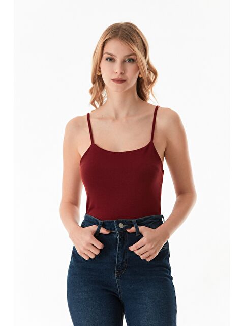 Fullamoda Basic Çıtçıtlı İp Askılı Body - S000381081-19951
