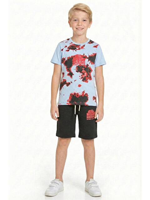 Modanino Erkek Çocuk Görsel Tasarımlı ve Kaprili Alt-Üst Takım 3-10 Yaş 12554 - S000524856-17437