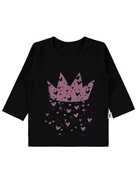 Civil Baby Taç Kalp Baskılı 6-18 Ay Sweatshirt - S000466665-19351