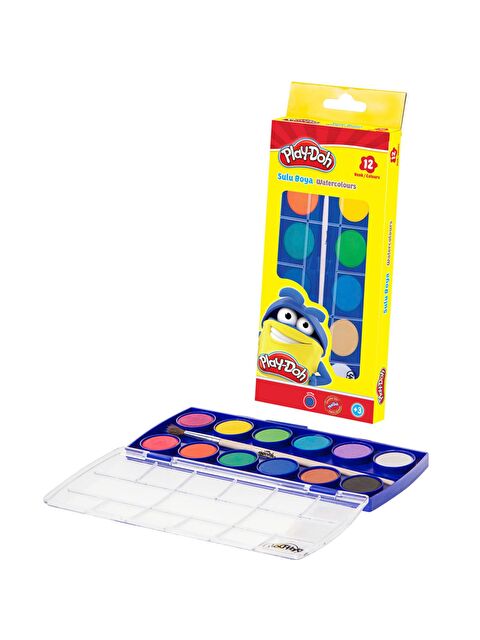 Play-Doh 23 mm Küçük Boy 12 Renk Sulu Boya (PLAY-SU002) - S000437482-23173