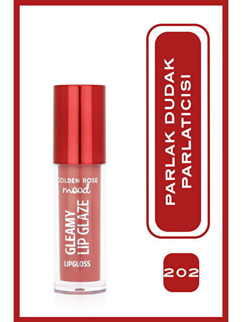 GOLDEN ROSE Mood Gleamy Lip Glaze Dudak Parlatıcısı No:202 Peachy Nude