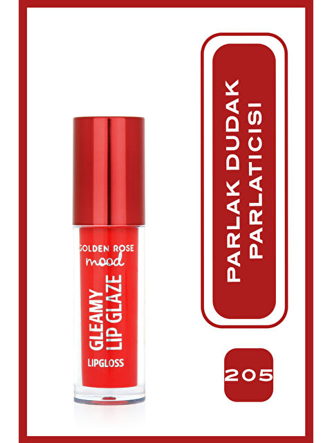 GOLDEN ROSE Mood Gleamy Lip Glaze Dudak Parlatıcısı No:205 Cherry Pop