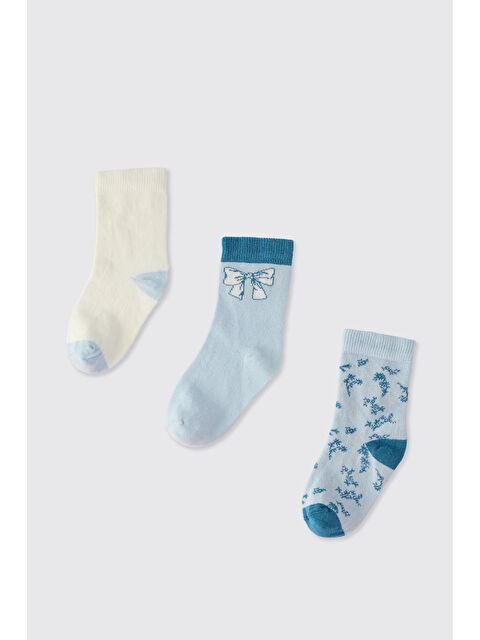 Panço Kız Çocuk 3'lü Soket Çorap - S000514498-23173