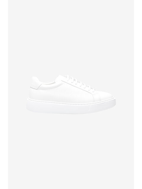 AC&Co / Altınyıldız Classics Erkek Beyaz %100 Deri Sneaker Ayakkabı - S000512708-20063