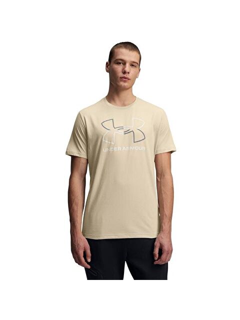 Under Armour GL Foundation Update Erkek Bej Yuvarlak Yaka Tişört - S000522151-19928