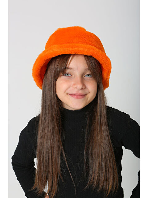 Remsa Çocuk Pelüş Bucket Şapka RKŞ Ç 01 Turuncu - S000288123-20013