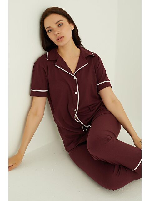 Elitol Düğmeli Pijama Takım - S000168847-20036