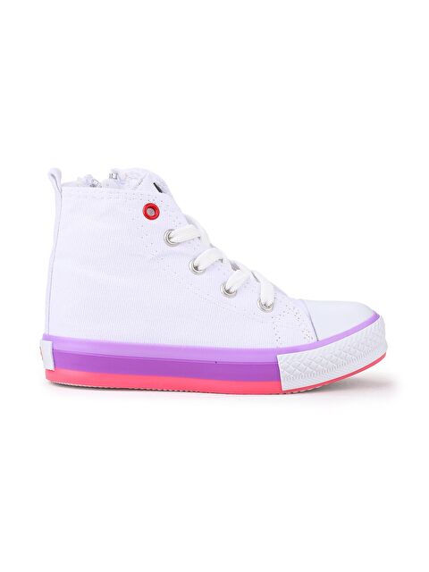 Kiko Kids Tinna Bağcıklı Kız Çocuk Boğazlı Keten Spor Ayakkabı - S000219040-37241