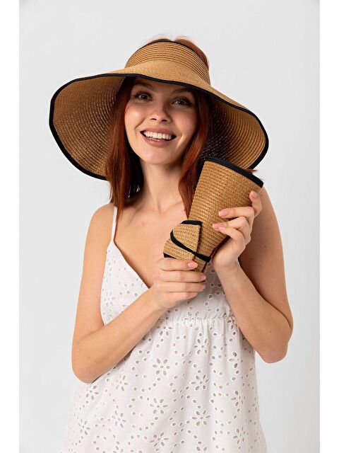 Luminos Butik Camel Tepesi Açık Hasır Vizör Şapka Hsr2077