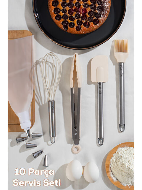 Porsima 3160 10 Parça Pasta ve Tatlı Servis Seti - S000419824-20063