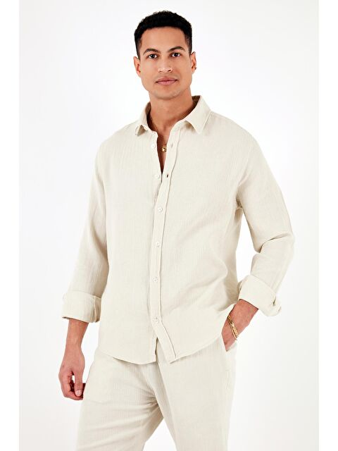 Buratti %100 Pamuk Regular Fit Erkek Gömlek CF24S127804 - S000151589-19928