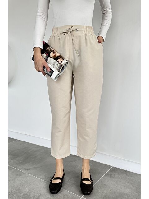Gülseli Kadın Bel Lastikli Pantolon