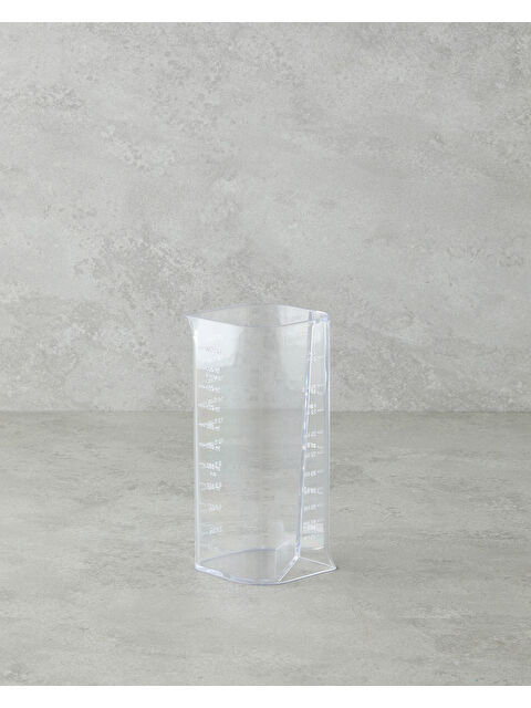 English Home Count Plastik Ölçü Kabı Mutfak Gereci 7,5x8x18 cm Şeffaf - S000348908-26865