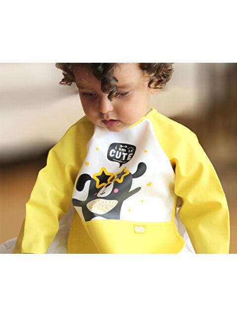 Babyjem Poli Muşamba Kollu Önlük Sarı - S000133474-20072