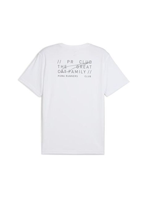 Puma Graphics Running Illustratio Erkek Beyaz Yuvarlak Yaka Tişört - S000522161-20063