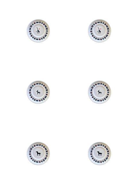 PORSER Porselen Hitit Sefa Çay Tabağı Takımı 10cm 6 Parça BNS6CTPRS1237 - S000415197-37243