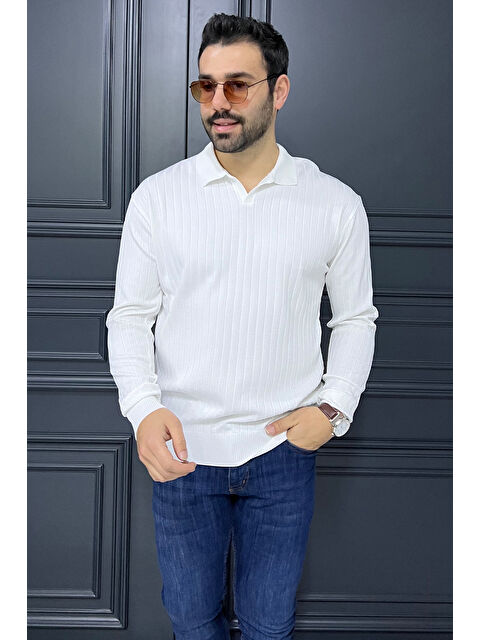 Mishar İtalia Erkek Polo Yaka Triko Kazak - S000300512-20063