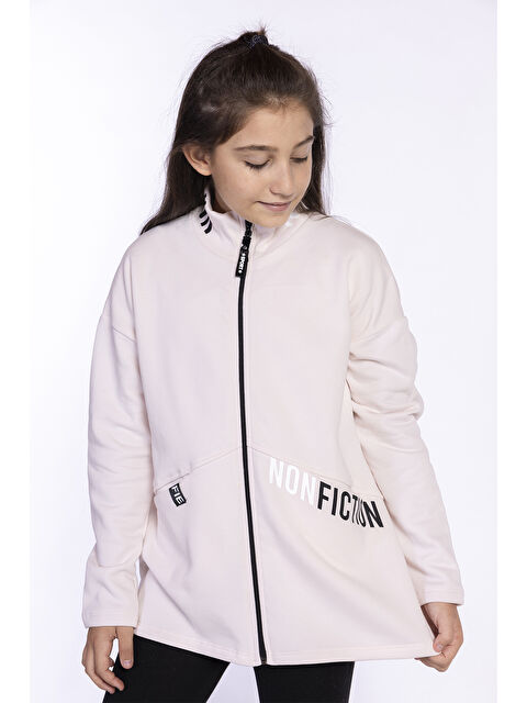 Toontoykids Kız Çocuk Baskılı Uzun Hırka