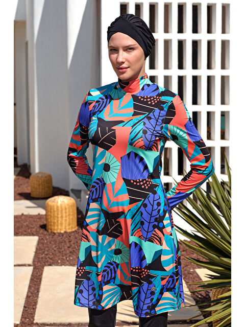 Maresiva Elastanlı Tam Kapalı Tesettür Mayo 2104 Siyah - S000377726-3526