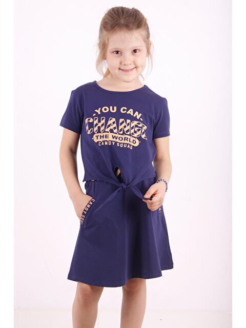 Toontoykids Kız Çocuk Cepli Baskılı Etekli Takım - S000271175-21164