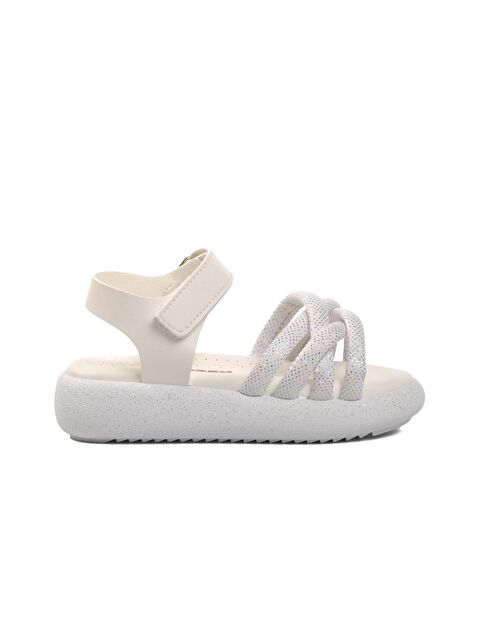 Ayakmod Beyaz Kız Çocuk Sandalet 24-401-P - S000219041-20063